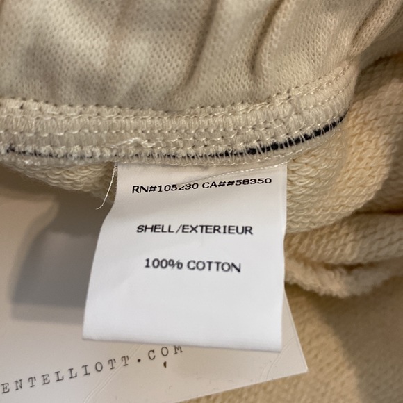 NWT Current Elliott The Leon Sweatpants Joggers in Antique White - Picture 10 of 11